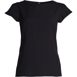 Women's Petite Short Sleeve Crepe Tulip Sleeve Blouse, Front