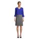 Women's 3/4 Flutter Sleeve Crepe Blouse, alternative image