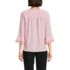 Women's Petite 3/4 Flutter Sleeve Crepe Blouse, Back