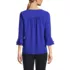 Women's 3/4 Flutter Sleeve Crepe Blouse, Back