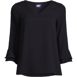 Women's 3/4 Flutter Sleeve Crepe Blouse, Front