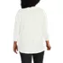 Women's Plus Size Supima Micro Modal 3/4 Sleeve Split Neck Tunic, Back