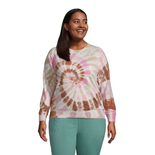 Women's Plus Size Serious Sweats Long Sleeve Collared Pullover