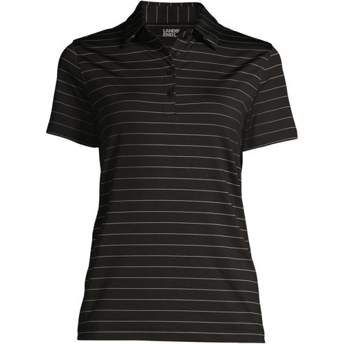 Women's Rapid Dry Short Sleeved Striped Polo Shirt