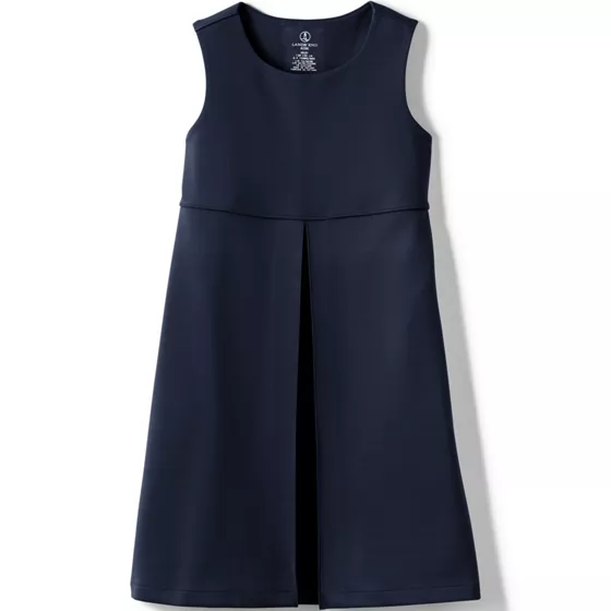 School Uniform Girls Ponte Pleat Jumper Top of Knee - primary