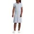 School Uniform Girls Short Sleeve Mesh Polo Dress at the Knee, Front