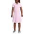 School Uniform Girls Short Sleeve Mesh Polo Dress at the Knee, Front