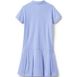 Girls Short Sleeve Mesh Polo Dress at the Knee, Back