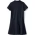 School Uniform Girls Short Sleeve Mesh Polo Dress at the Knee, Back