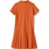 Girls Short Sleeve Mesh Polo Dress at the Knee, Back