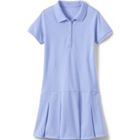 School Uniform Girls Short Sleeve Mesh Polo Dress at the Knee