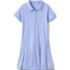 School Uniform Girls Short Sleeve Mesh Polo Dress at the Knee, Front