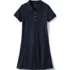 School Uniform Girls Short Sleeve Mesh Polo Dress at the Knee, Front