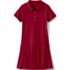 Girls Plus Short Sleeve Mesh Polo Dress at the Knee, Front