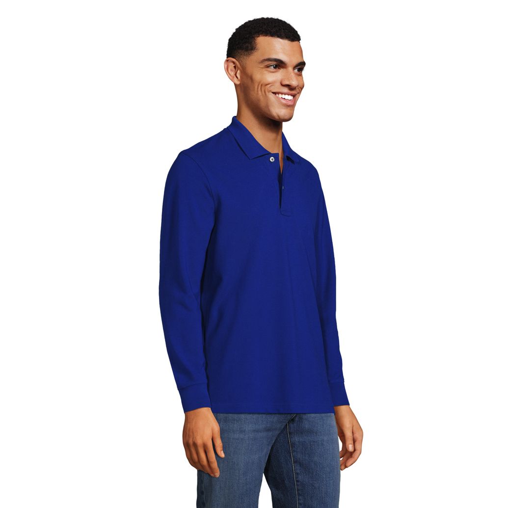 Men's Comfort First Long Sleeve Mesh Polo
