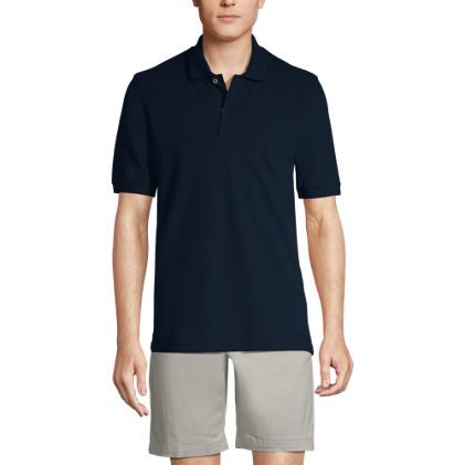 Men's Short Sleeve Comfort-First Mesh Pique Polo Shirt - image 1