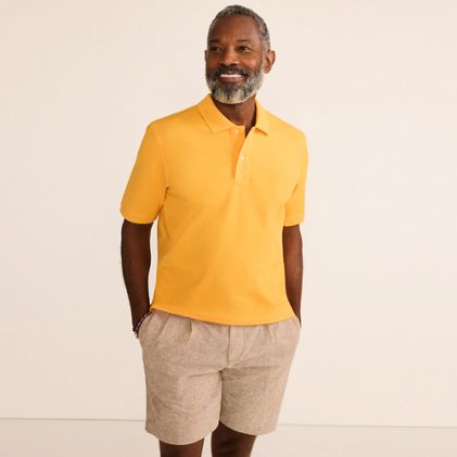 Men's Short Sleeve Comfort-First Mesh Pique Polo Shirt - primary