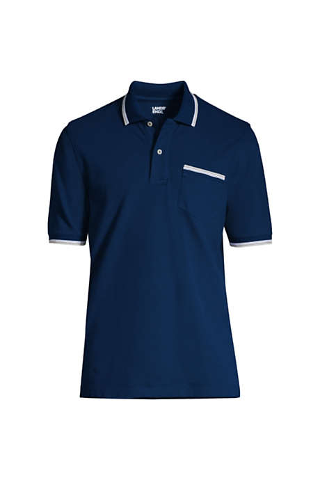 Men's Short Sleeve Comfort-First Mesh Polo Shirt With Pocket