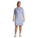 Women's Plus Size Supima Cotton 3/4 Sleeve Polo Dress, alternative image