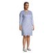 Women's Plus Size Supima Cotton 3/4 Sleeve Polo Dress, alternative image