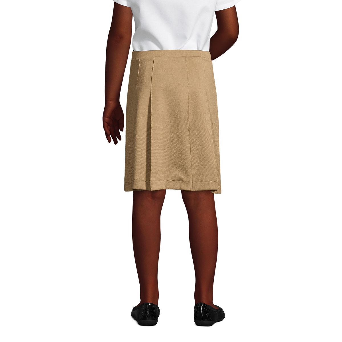 School Uniform Girls Ponte Pleat Skirt at the Knee