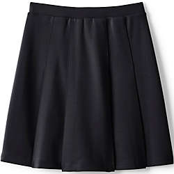 Lands' End School Uniform Girls Ponte Button Front Skort 