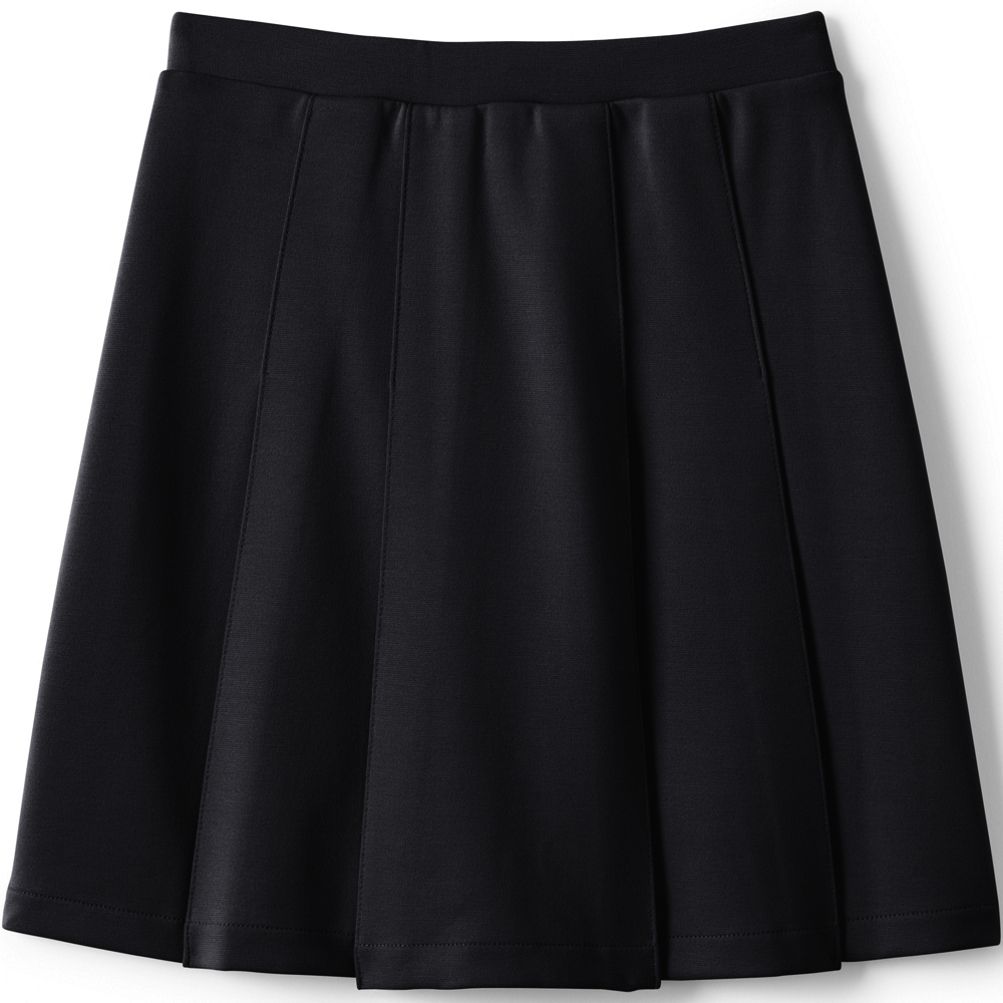 School Uniform Girls Ponte Pleat Skirt at the Knee