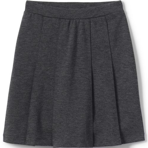 School Uniform Girls Ponte Pleat Skirt at the Knee