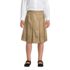 School Uniform Girls Box Pleat Skirt Below the Knee, Front