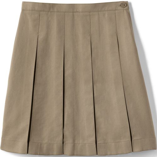 Knee Length Pleated Skirt For Girls | Lands' End