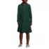 Girls Long Sleeve Mesh Polo Dress at the Knee, Front