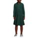 Girls Long Sleeve Mesh Polo Dress at the Knee, Front