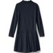 Girls Long Sleeve Mesh Polo Dress at the Knee, Back