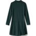 Girls Long Sleeve Mesh Polo Dress at the Knee, Back