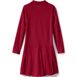 Girls Long Sleeve Mesh Polo Dress at the Knee, Back