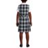 School Uniform Girls Plaid Jumper Top of Knee, Back