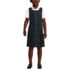 School Uniform Girls Plaid Jumper Top of Knee, Front