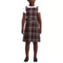Girls Plaid Jumper Top of Knee, Front