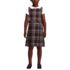 School Uniform Girls Plaid Jumper Top of Knee, Front