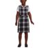 Girls Plaid Jumper Top of Knee, Front