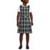 School Uniform Girls Plaid Jumper Top of Knee, Front