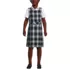School Uniform Girls Plus Plaid Jumper Top of Knee, Front
