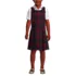 Girls Plus Plaid Jumper Top of Knee, Front