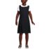 School Uniform Girls Plaid Jumper Top of Knee, Front