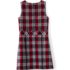 School Uniform Girls Plaid Jumper Top of Knee, Back