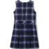 School Uniform Girls Plaid Jumper Top of Knee, Back
