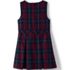 School Uniform Girls Plaid Jumper Top of Knee, Back