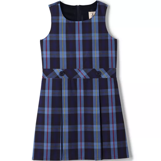 Girls Plaid Jumper Top of Knee - primary