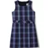 School Uniform Girls Plaid Jumper Top of Knee, Front