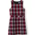 Girls Plaid Jumper Top of Knee, Front